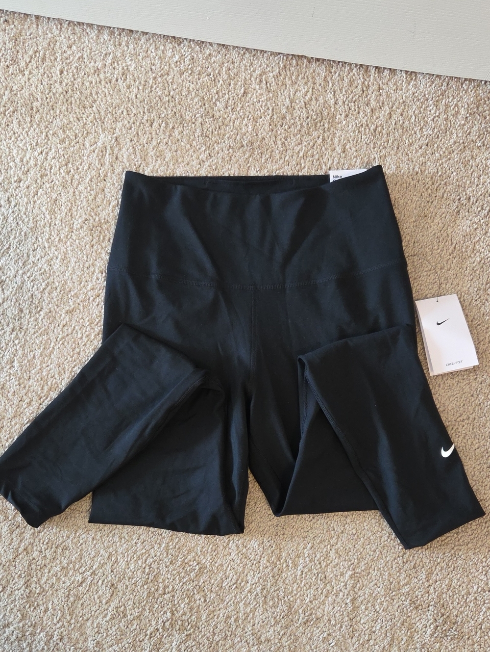 Nike Black Womens High-Waist Athletic Leggings